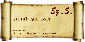 Szilágyi Solt névjegykártya